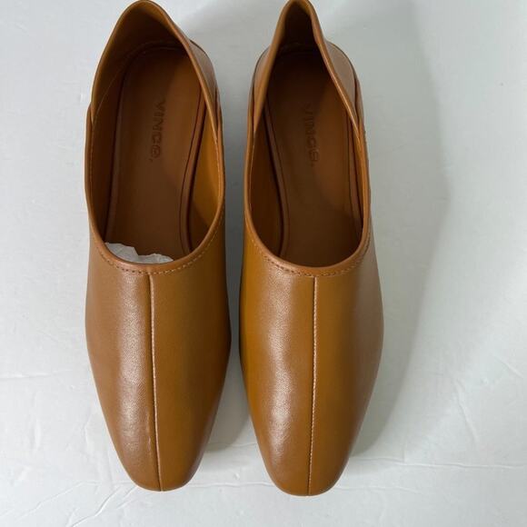 Vince  Branine Square Toe Slip On Leather Loafers 6.5 - Picture 3 of 10